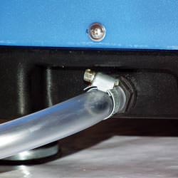 A self-draining crawl space dehumidifier connected to a sump pump system in Brentwood