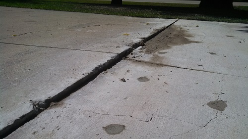 Concrete driveway cracking