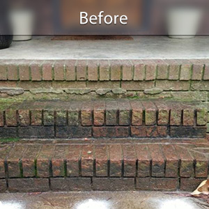 Sunken front stoop in Nashville