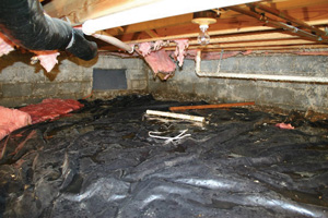 Crawl Space Repair Before in Nashville