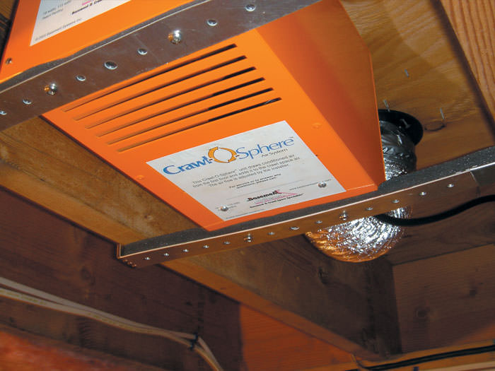 Crawl Space Fan System For Ventilating A Crawl Space In