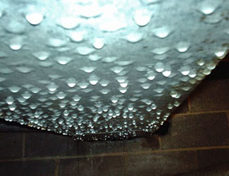 a flooded basement floor in a Florence home