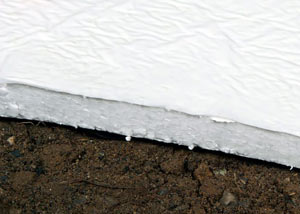 Insulation installed on a crawl space floor in Columbia