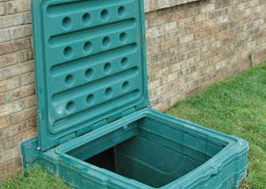 lockable crawl space access door installed in Jackson