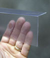Closeup of a clear plastic covering on a Hendersonville crawl space block wall