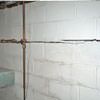 Severe foundation damage from a long crack in a bucking wall of a Columbia home.