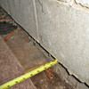 Foundation wall separating from the floor in Madison home