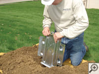 Steel earth anchor assembly installation in Hopkinsville.