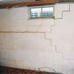 Bowing foundation walls in danger of failure in Goodlettsville