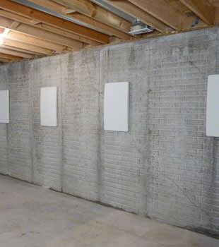 Wall anchor covers covering a foundation wall repair system in Hendersonville, Hopkinsville, Shelbyville, Columbia, Cookeville