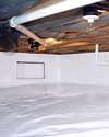 a sealed crawl space installation in Bowling Green