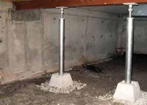 Crawl space jack post installation Springfield