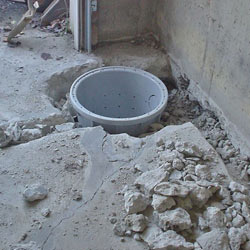 Placing a sump pit in a Antioch home