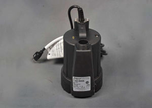 floor sucker sump pump used for dry basements in Cookeville