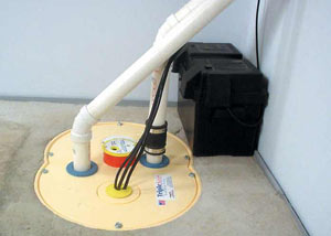 Cookeville installation of a submersible sump pump system