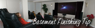 A waterproofed basement that has been finished into a family room in Gallatin