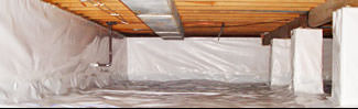 an encapsulated crawl space system in Bowling Green