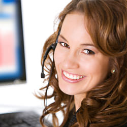A basement waterproofing customer service specialist in Franklin scheduling an appointment.