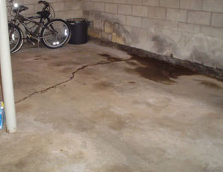 basement floor crack repair system in Tennessee and Kentucky