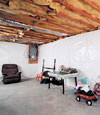CleanSpace® basement wall vapor barrier installed in Mayfield