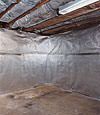 An energy efficient radiant heat and vapor barrier for a Old Hickory basement finishing project